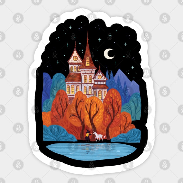 Witches House Sticker by MichelleScribbles